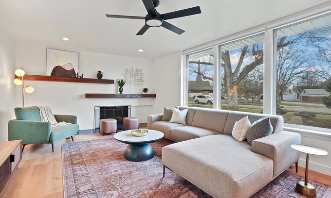North End Casa | Yard w/ fire pit & grill, king bed, light filled