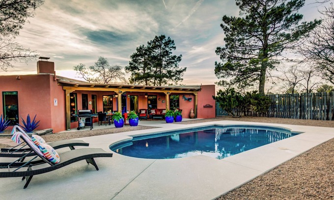 Mesilla Park Casa | Year Around Heated Pool, Mountain Views, Pets Ok