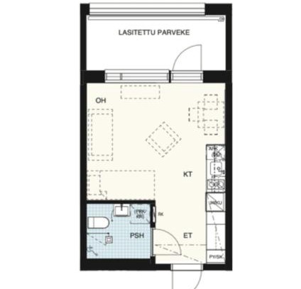 Sundsberg Apartamento | Yksiö Sarvvikissa