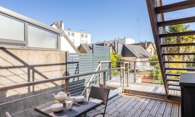 Nord-Saint-Martin Apartamento | YOKOSO - Studio proche CHU avec terrasse