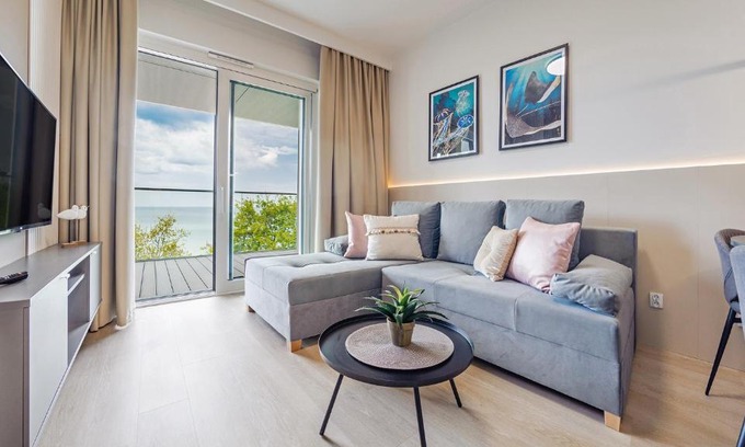 Sianozety Apartamento | Zachód Słońca z widokiem na morze 320 -Perłowa Przystań-Holiday City