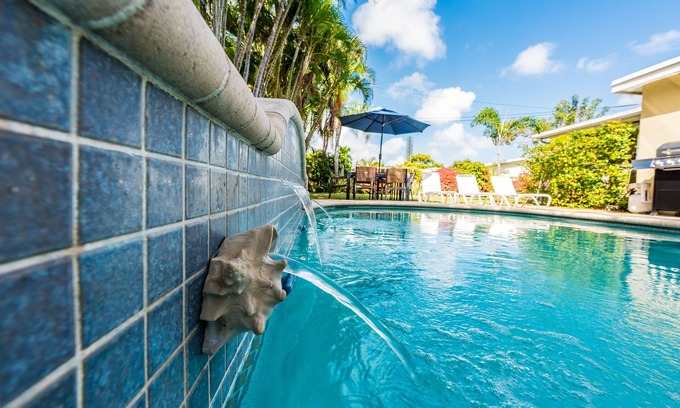 Wilton Manors Casa | 4/2 Zen Garden-Salt Heated- Piscina -Cerca de la playa- ESPECIAL Junio $ 195 por noche / 4 personas