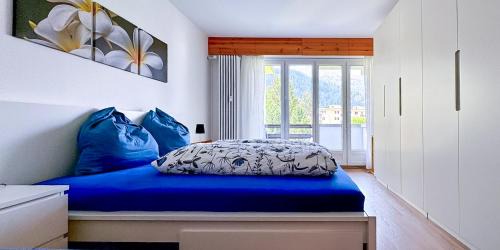Sankt Moritz-Bad Apartamento | Zentrale Wohnung in St. Moritz mit großem Balkon