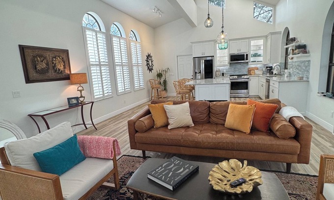 Hobe Sound Casa | Zephyr House in Zeus Park - Walk to Beach & Dining, Game Room, Screen Patio Boho