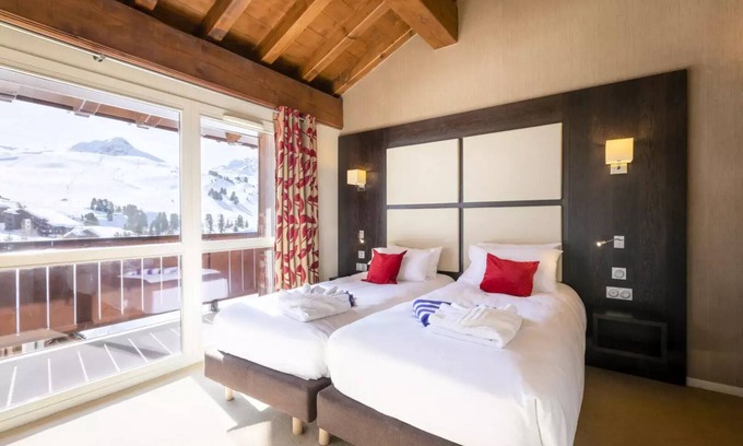 Belle Plagne Apartamento | Zimmer 2 Personen Balkon - Vollpension