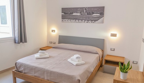 Habitación básica con 1 cama doble o 2 individuales, 1 cama doble