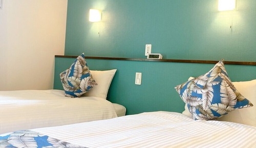 Habitación básica con 2 camas individuales, 2 camas individuales