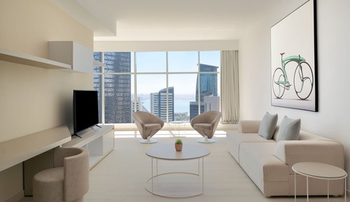 Apartamento, 1 habitación, vistas parciales al mar