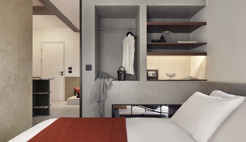 Suite estudio junior, 1 cama de matrimonio con sofá cama, no fumadores, vistas a la ciudad
