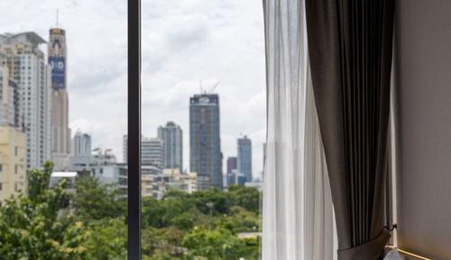 Habitación estándar con 2 camas individuales, vistas al jardín