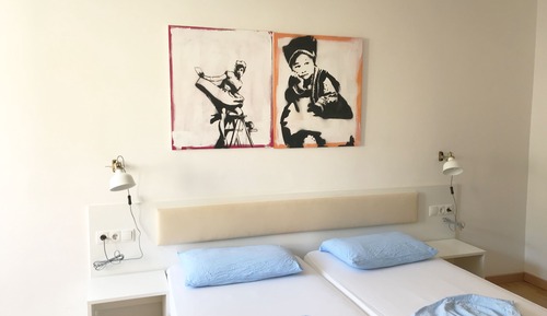 Habitación estándar, 2 camas individuales, no fumadores, baño compartido