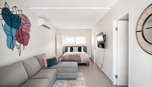 Estudio Deluxe, 1 cama de matrimonio con sofá cama