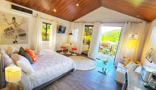Cabaña Deluxe, 1 cama de matrimonio grande, bañera de hidromasaje, planta baja