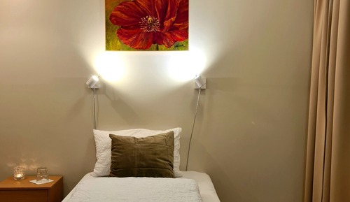 Habitación básica con 2 camas individuales