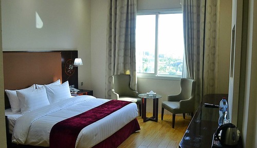 Habitación Deluxe doble, 1 cama de matrimonio grande, vistas al parque