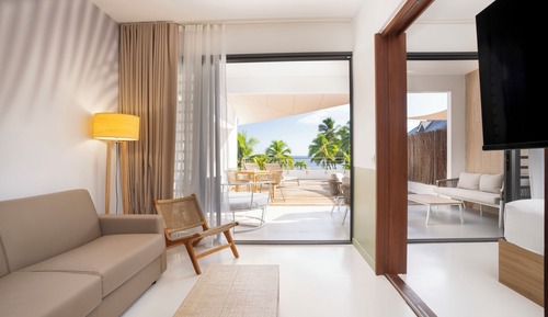 Suite superior, 1 cama de matrimonio con sofá cama, balcón, vistas al mar