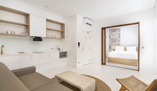 Suite familiar, 2 habitaciones, vistas parciales al mar, planta baja