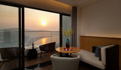 Habitación Premium con 2 camas individuales, vistas al mar