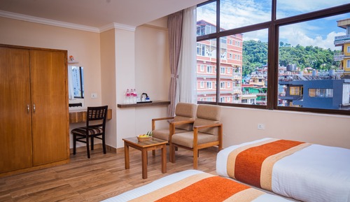 Habitación Deluxe con 1 cama doble o 2 individuales, vistas a la ciudad
