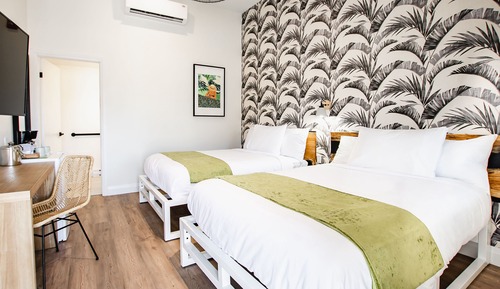 Habitación básica, 2 camas dobles