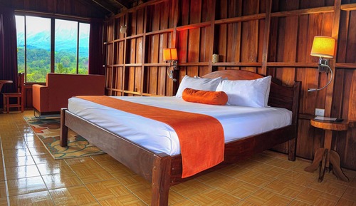 Bungalow Deluxe, 1 cama de matrimonio grande, vistas a la montaña, junto a la montaña
