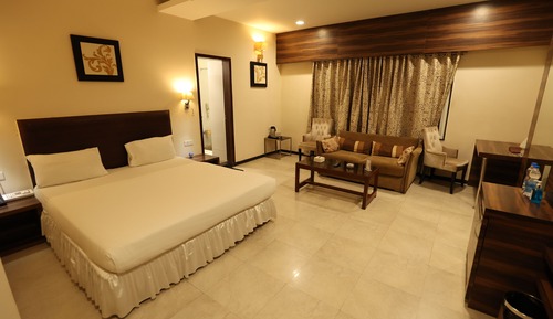 Habitación de lujo, 1 cama de matrimonio grande, fumadores, vistas a la ciudad