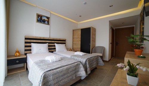 Habitación estándar con 1 cama doble o 2 individuales, 1 cama doble, acceso a la piscina