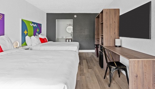 Habitación, 2 camas de matrimonio, no fumadores