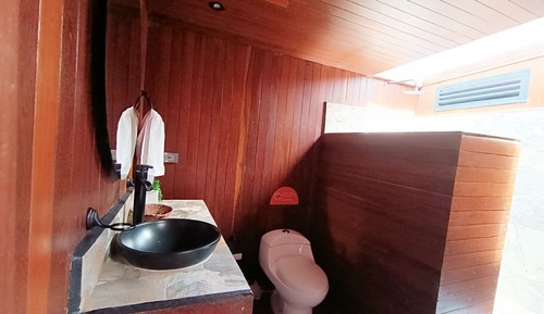Cabaña Deluxe, 1 cama de matrimonio, no fumadores, vistas al lago Aire Profundo