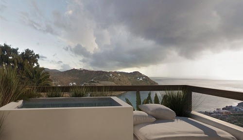 Habitación doble, bañera de hidromasaje, vistas al mar