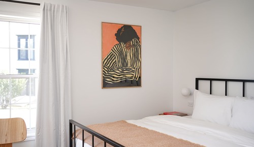 Estudio, 1 cama de matrimonio grande