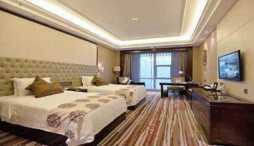 Habitación, 2 camas de matrimonio, no fumadores, vistas al jardín