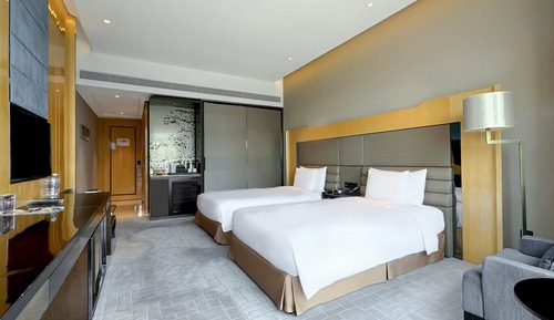 Habitación estándar, 2 camas individuales, Acceso al salón del club, vistas a la ciudad
