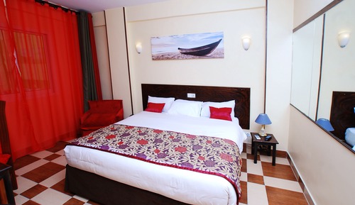 Habitación doble, frigorífico