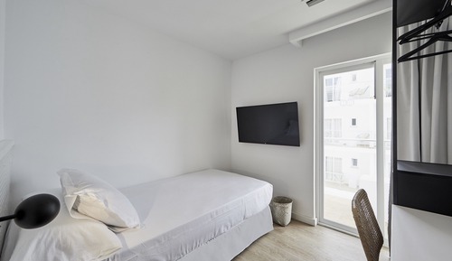 Habitación individual, balcón