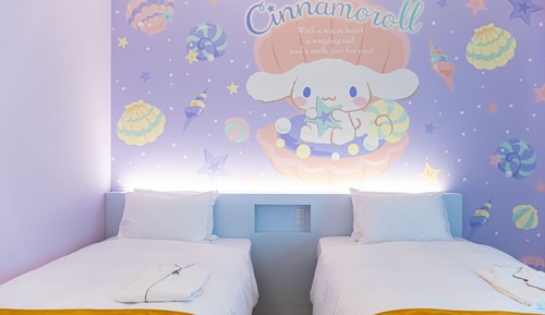 Habitación de diseño con 2 camas individuales, no fumadores (Cinnamoroll)