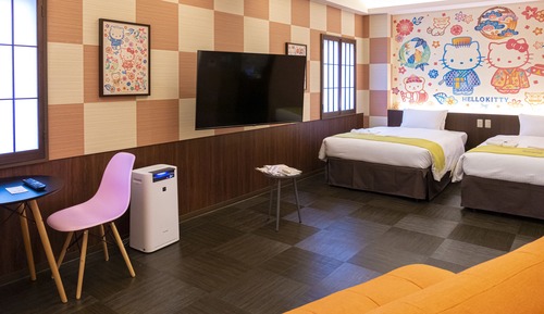 Habitación Deluxe con 2 camas individuales, no fumadores (Hello Kitty)