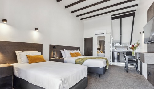 Estudio, 1 cama de matrimonio, accesible para personas con discapacidad