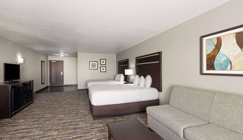 Suite Deluxe, 2 camas de matrimonio, no fumadores, vistas a la ciudad