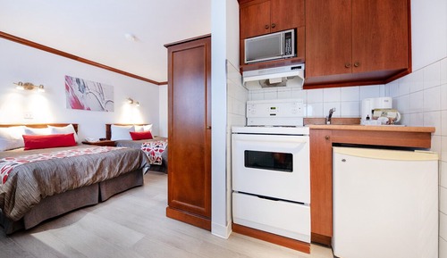 Habitación estándar, 2 camas dobles, cocina, planta baja