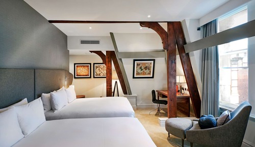 Habitación Deluxe, 2 camas de matrimonio, no fumadores