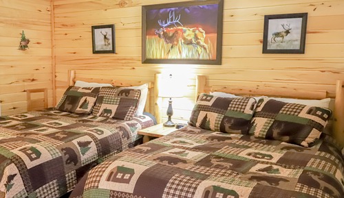 Habitación, varias camas