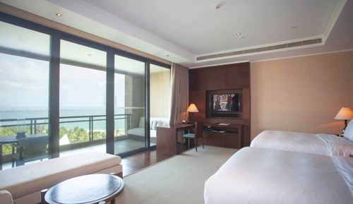 Habitación Grand, 2 camas de matrimonio, vistas al mar