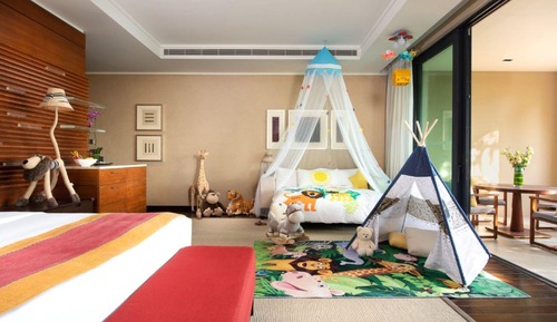 Habitación familiar, 2 camas individuales, balcón