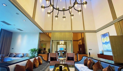 Suite presidencial, 3 habitaciones, fumadores, vistas al lago