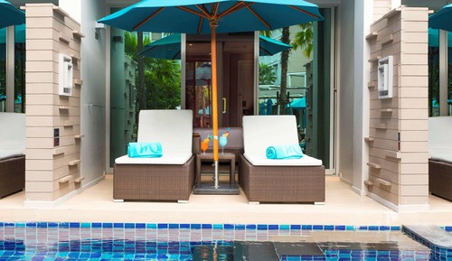 Habitación Deluxe, 2 camas individuales, acceso a la piscina