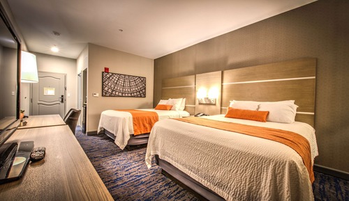 Habitación estándar, 2 camas de matrimonio, no fumadores, frigorífico y microondas