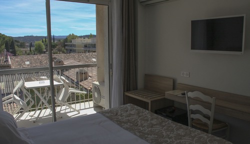 Habitación doble, vistas al patio