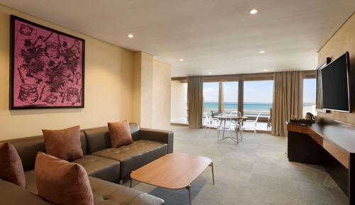 Ático, 1 cama de matrimonio grande, vistas al mar (non smoking)