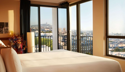 Suite junior, 1 cama de matrimonio grande, balcón (Paris view)
